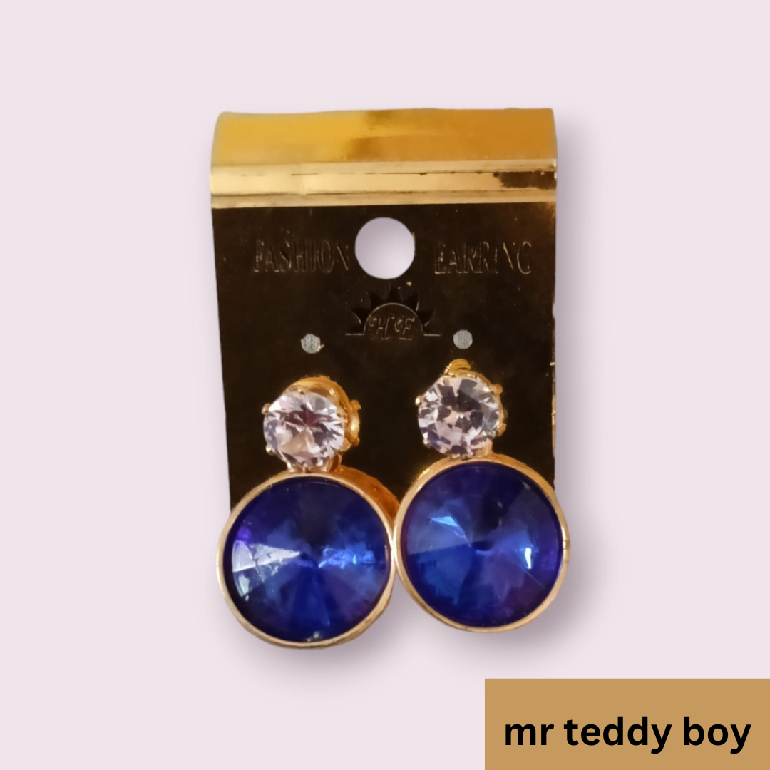 studded earrings-mr teddy boy