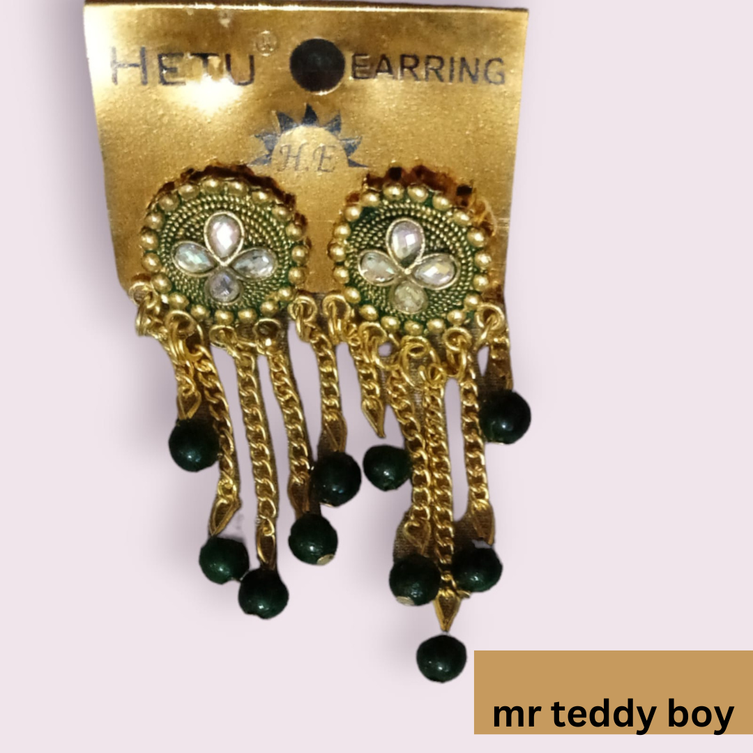 unique Stylish earrings-mr teddy boy