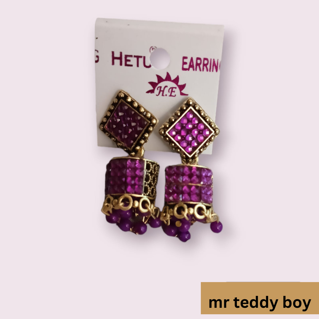 Jhumki Earrings - Mr Teddy Boy